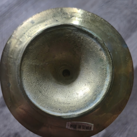 Solid Brass Candlestick Holder Vintage Christmas Decor Farmhoue - Picture 4 of 7